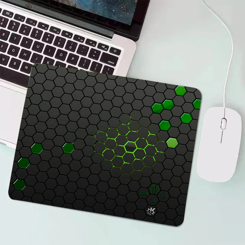 Anime Hexagonal Honeycomb Mouse Pad Gaming Accessories Gabinete PC Gamer Computer Keyboard Desk Mat Rubber Laptop Small Mousepad