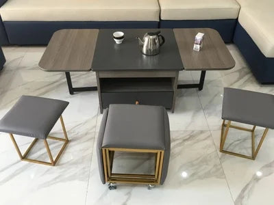 Folding table and table,Table pliable,Складной стол,multi-functional storage tea table with stools