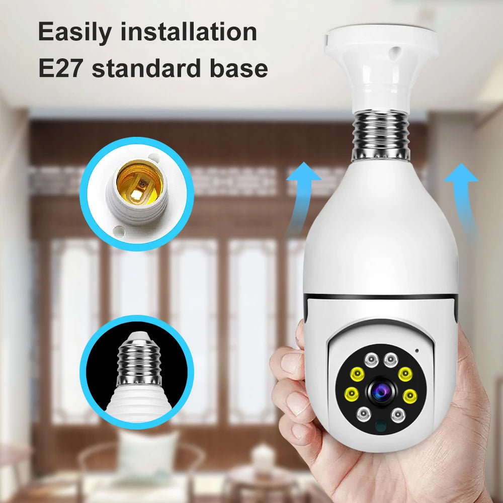 HD Surveillance Camera Motion Detection WIFI Remote Home Security IP Camera 360 Degree CCTV WiFi Light Bulb Camera Smart Wifi