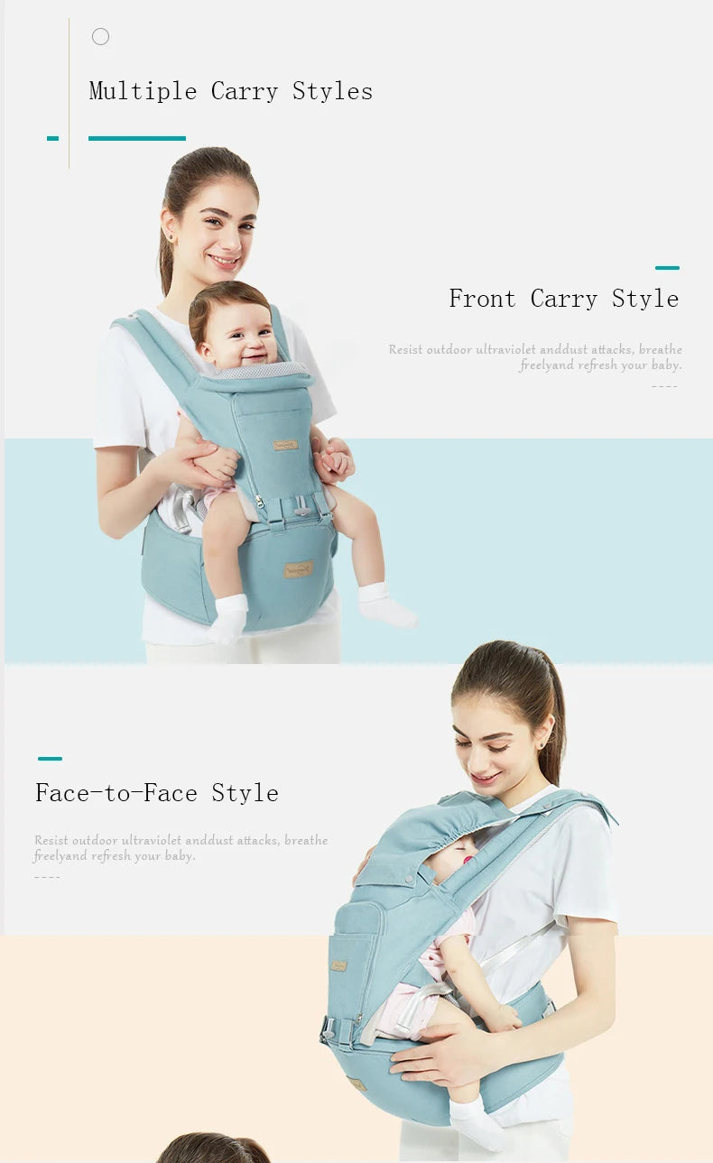 Baby Carrier Infant Kid Baby Hipseat Sling Front Facing Kangaroo Baby Wrap Carrier for Baby Travel 0-36 Months