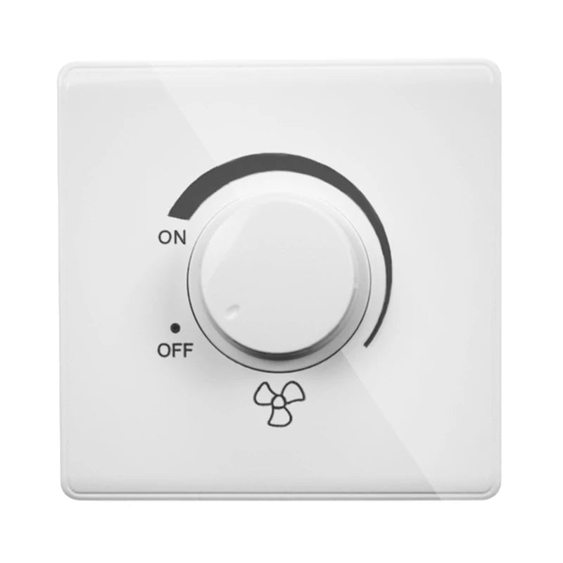 86 Type Ceiling Fan Adjustment Stepless Speed Controller Wall Switch 220V 10A Dimmer Light Switch Lighting Control