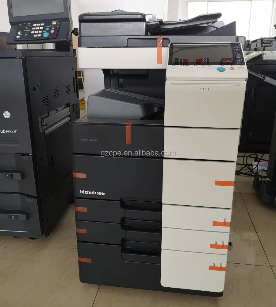 High Quality Used Konica Minolta Bizhub 554/554e Office Photocopier Printers Black & White A3 Max Print Area