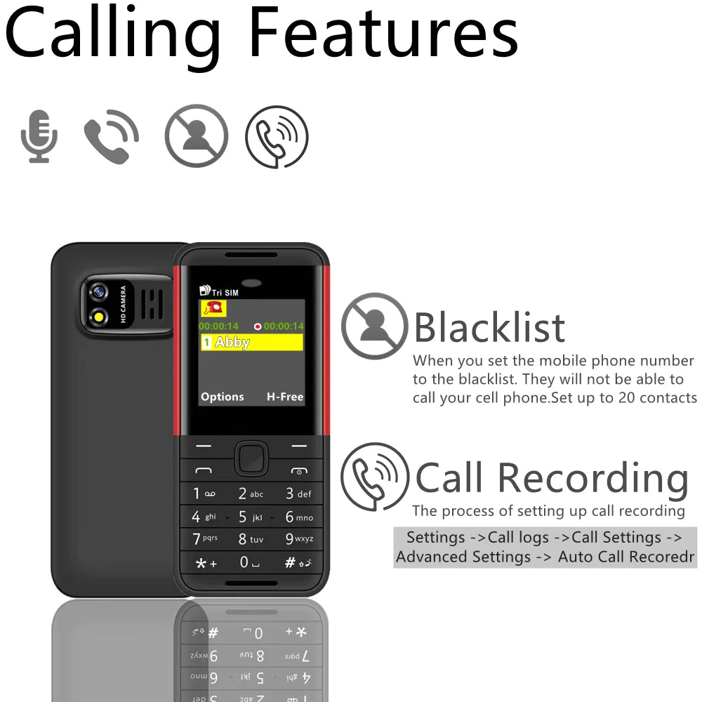 SERVO BM5310 Mini Mobile Phone 3 SIM Standby Speed Dial Call Recorder Magic Voice Bluetooth Dialer FM 2G Super Small Cellphones