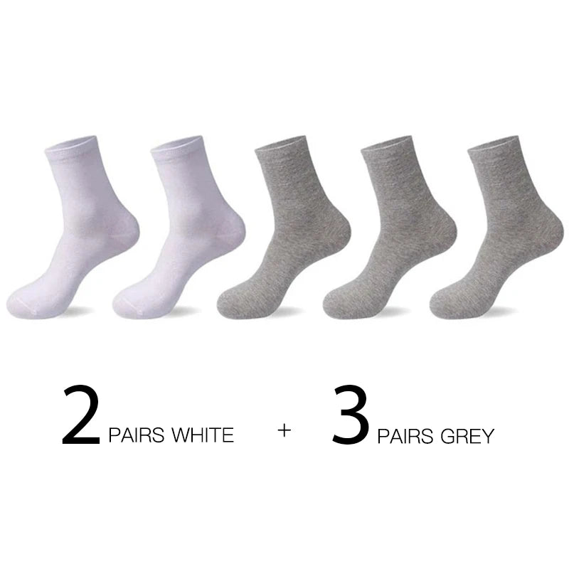 HSS 5pairs/lot High Quality Men Cotton Socks New Casual Business Summer Thin Black Socks Deodorant Breathable Man Long Sock