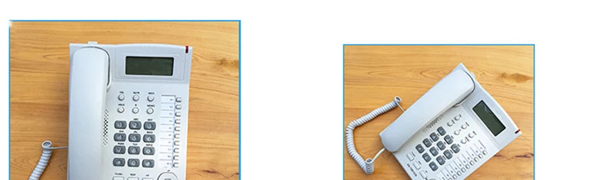 Desktop Corded Telephone, Wired Landline Phone for Home/Hotel/Office, Handsfree, with Blue Backlit, Caller ID, in English