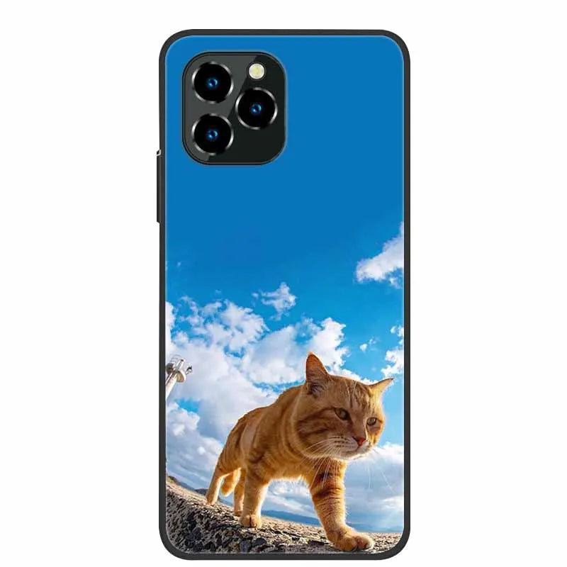 For Oukitel C21 Pro Case Luxury Silicone TPU Soft Cover Phone Case For C 21 pro coque Shockproof Protector Cartoon Capa Funda