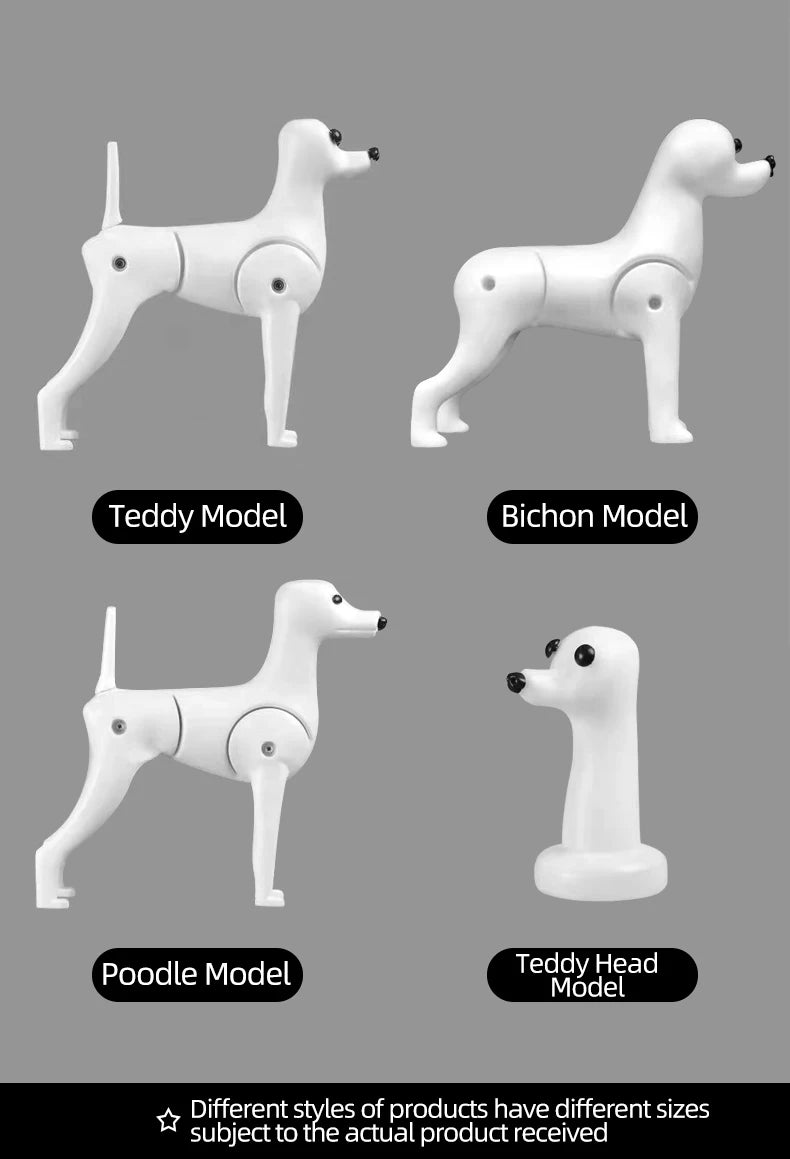 Pet Simulation Hair Beauty Practice Dog Standard Teddy Whole Body Fake Hair Only Pet Grooming Trimming Practice with Model Dog