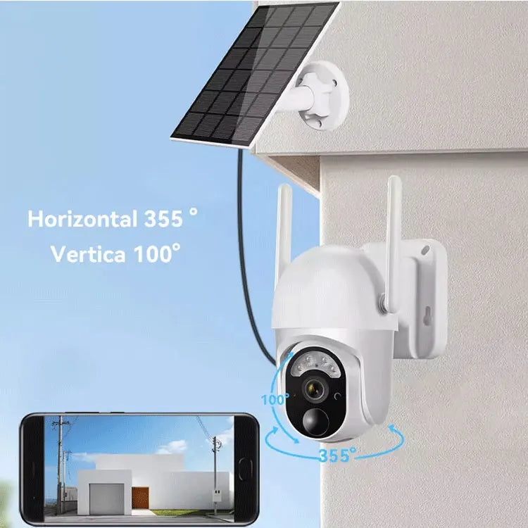 S40 Outdoor Battery PTZ WiFi LTE 4G Wireless IP Solar Panel Security Camera
