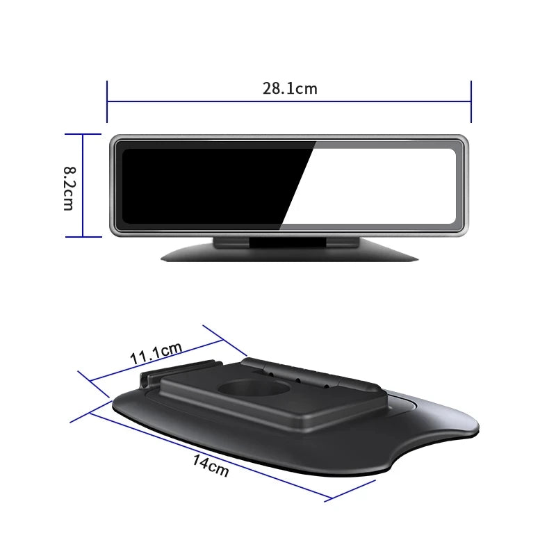 12Inch 4 Cameras Channel Way 360 Degree Bird View Car Dvr Dash Cam with Touch Screen Smart Rearview Mirror for Trucks