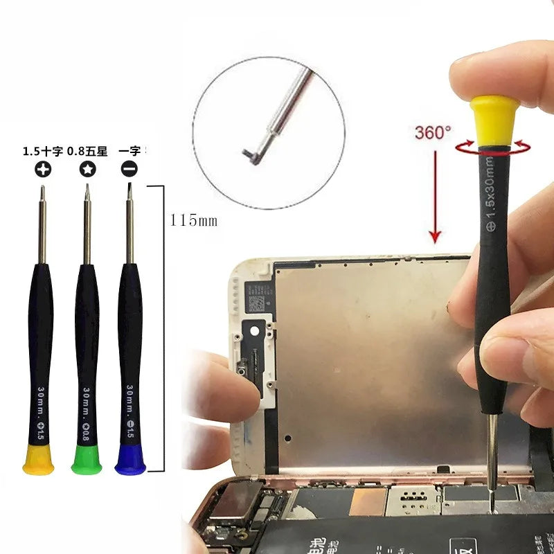 22 in 1 Mobile Phone Tools Kit Spudger Pry Opening Tool Screwdriver Set for iPhone 11 12 13 14 X XR XS 8 7 6S Hand Tools