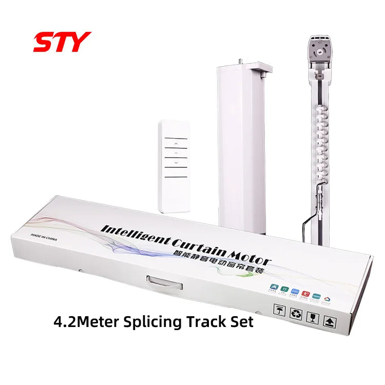 4.2Meter DIY Splicing Track Set Smart Curtain Track Electric Sunny Room Curtains Motor Kit