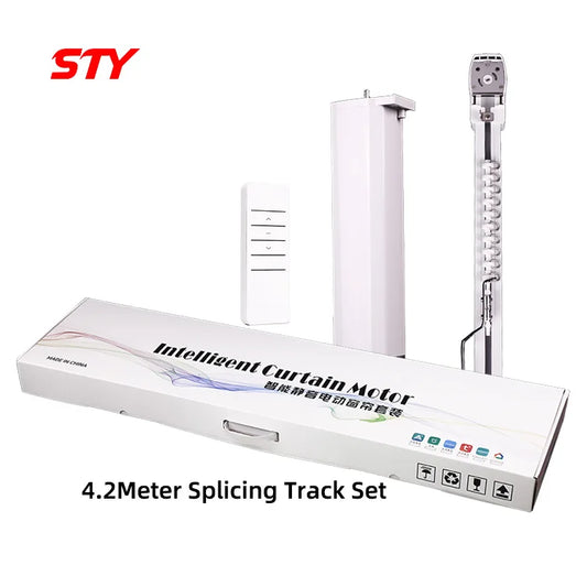 4.2Meter DIY Splicing Track Set Smart Curtain Track Electric Sunny Room Curtains Motor Kit