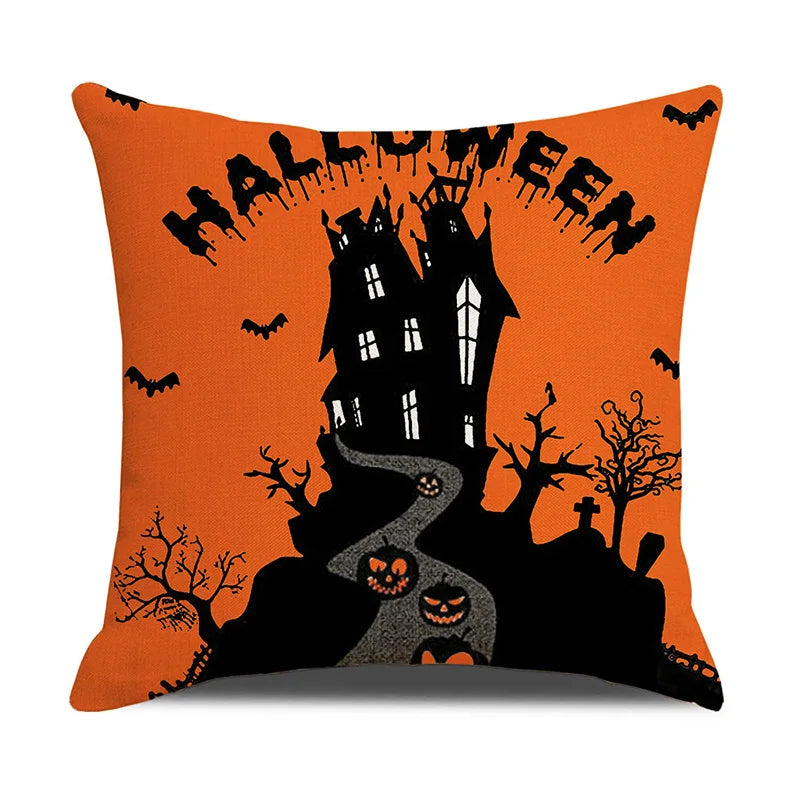 New Arrival Halloween Digital Print Cushion Cover Holiday Home Decoration Pillow Nordic Style Pillow Cover