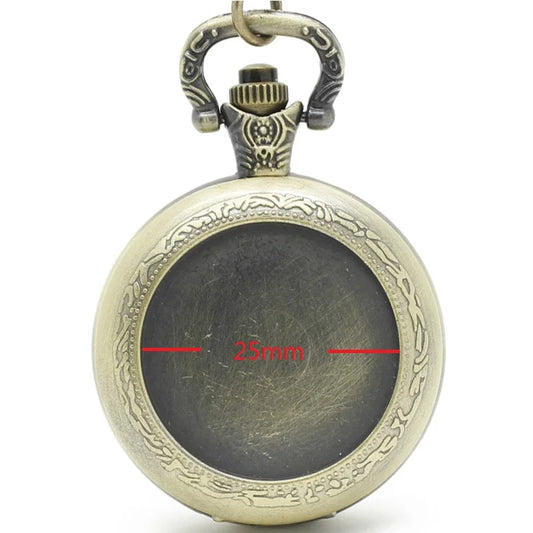 (2201) 12pcs/lot Vintage Pocket Quartz Watch Necklace pendant DIY timer alloy Hip hop punk 4cm promotion wholesale party gift