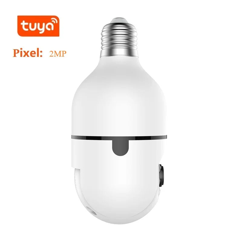 Tuya Smart Hot Sale 3MP HD Surveillance Camera 355 Degree Light Bulb with WiFi Indoor Outdoor Security Bulb
