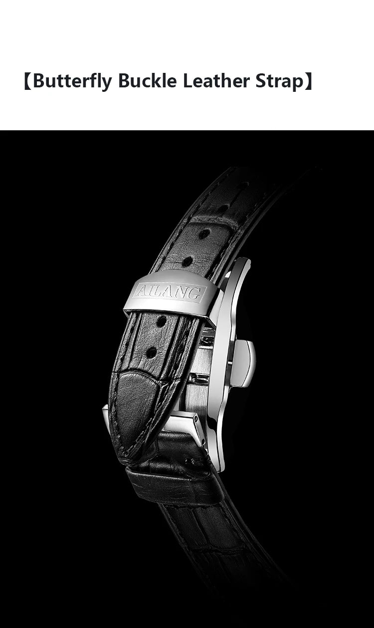 AILANG new authentic luxury real tourbillon mechanical watch fashion business waterproof men's watch