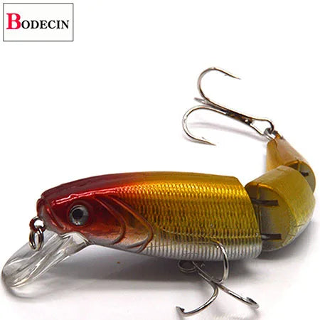 Multi Section Sea Bass Hard Fishing Lures 3D Eyes 1PCS Crankbaits Minnow Swimbait Fake Hard Bait Artificial Wobblers Carp Tackle