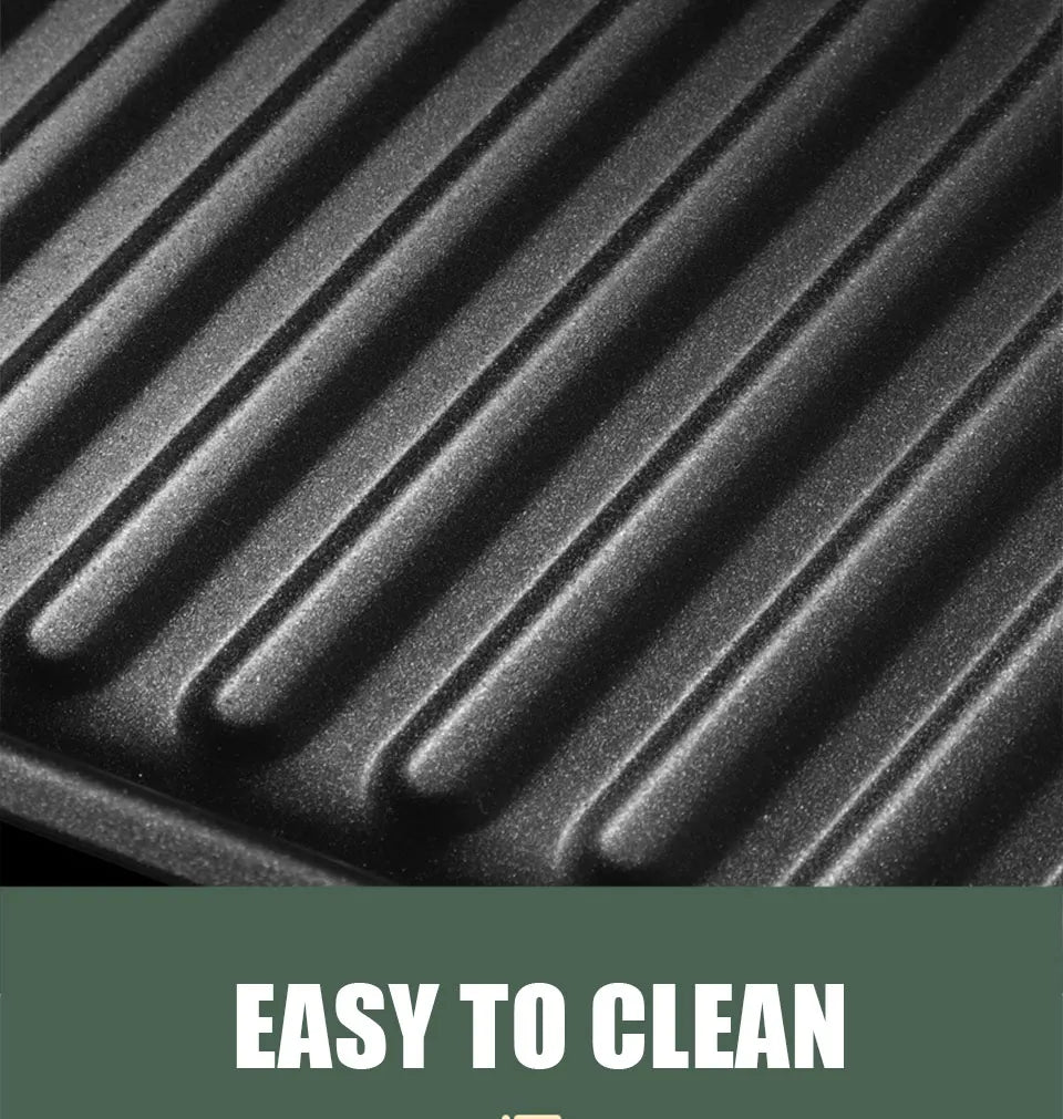 New stainless steel frying and grilling dual-purpose smokeless barbecue grill non-stick electric bakeware household high power