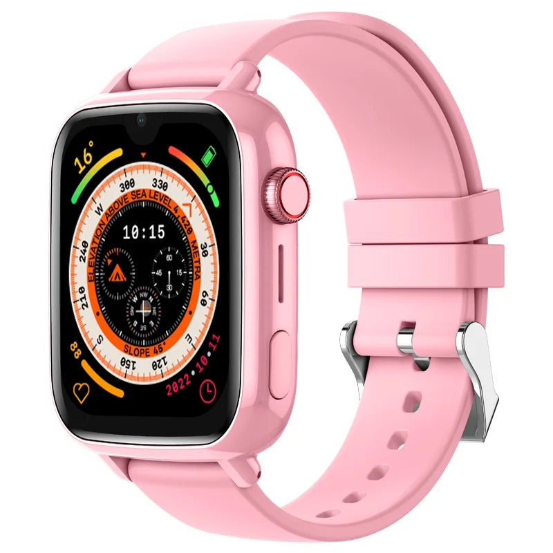 SOS Emergency Smartwatch for Kids GPS Locator Voice Chat Step Counter Sleep Monitor 4G Watch for Children