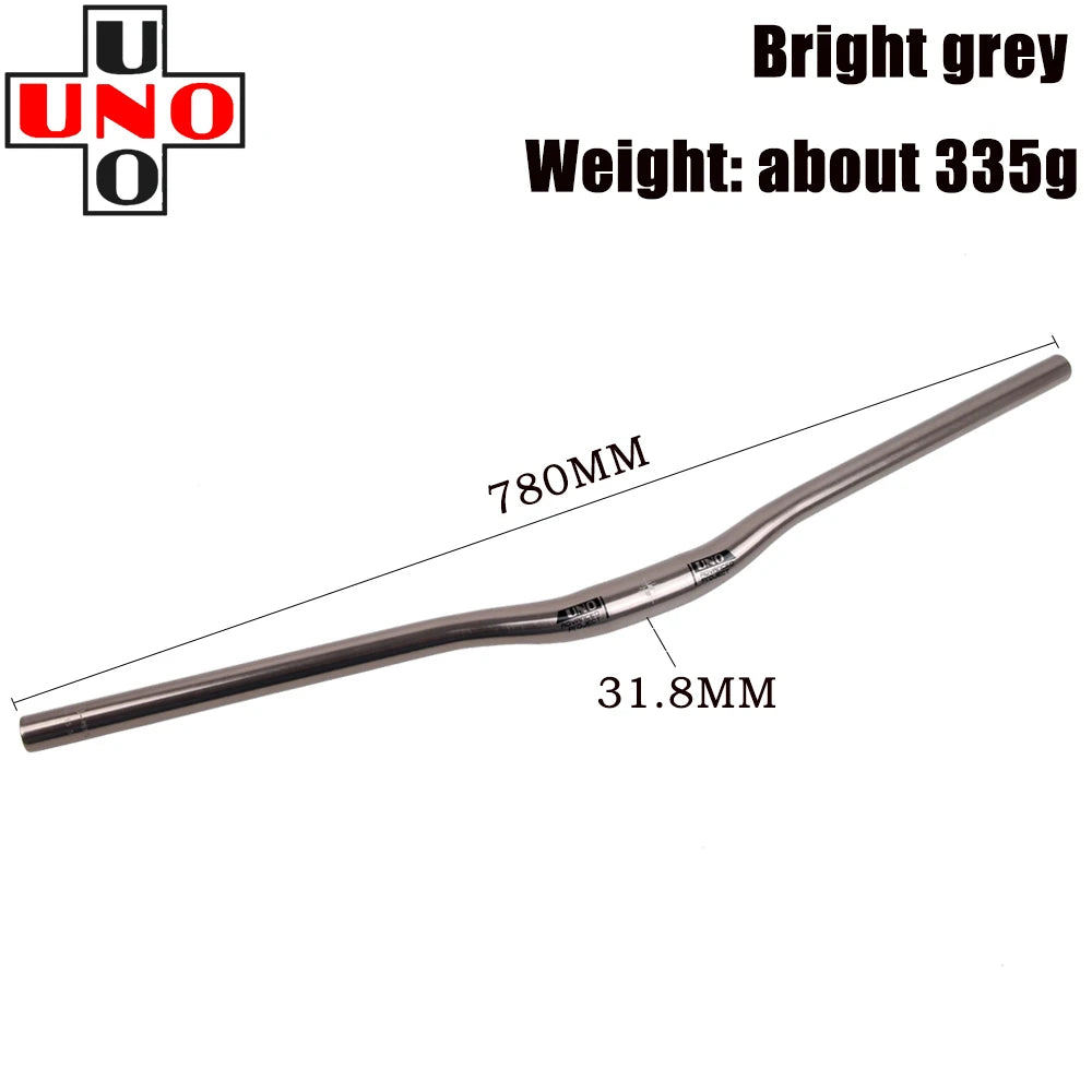 UNO Bicycle Ultra Light Color  Handlebars 31.8 Caliber Bright 740 / 780mm Mountain Bicyle Handle Horizontal Modification