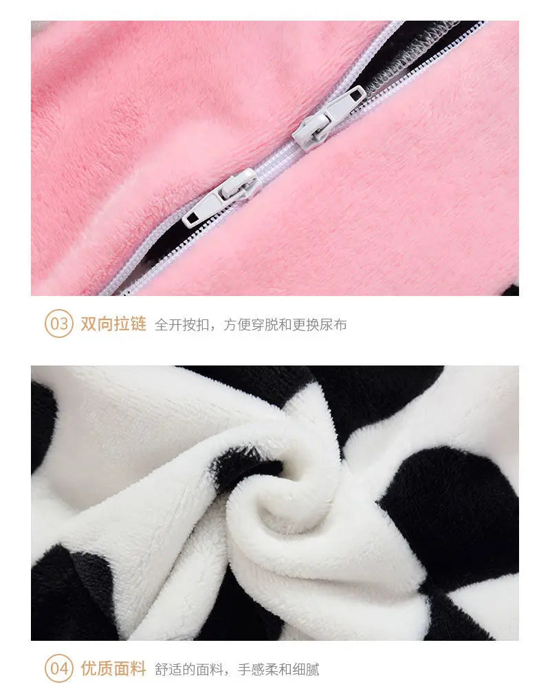 Baby Kigurumi Penguin Lion Cat Animal Cosplay Costume Winter Plush Jumpsuit for Toddler Boys 1 to 2 3 4 Years Baby Girl Outfits