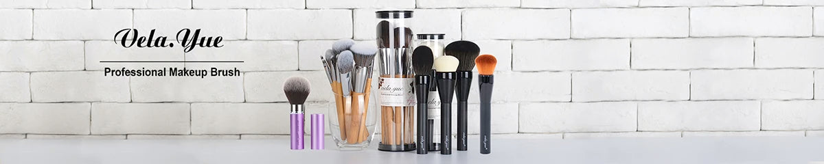Vela.Yue Premium Makeup Brush Set 7pcs Eyes Shadow Smudge Blending Contour Eyeliner Eyebrow Makeup Applicator Tools Kit