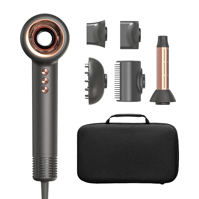 5 in 1  Super New Hair Dryer Set Ionic Professional Salon Blow Dryer Strong Power Fast Drying