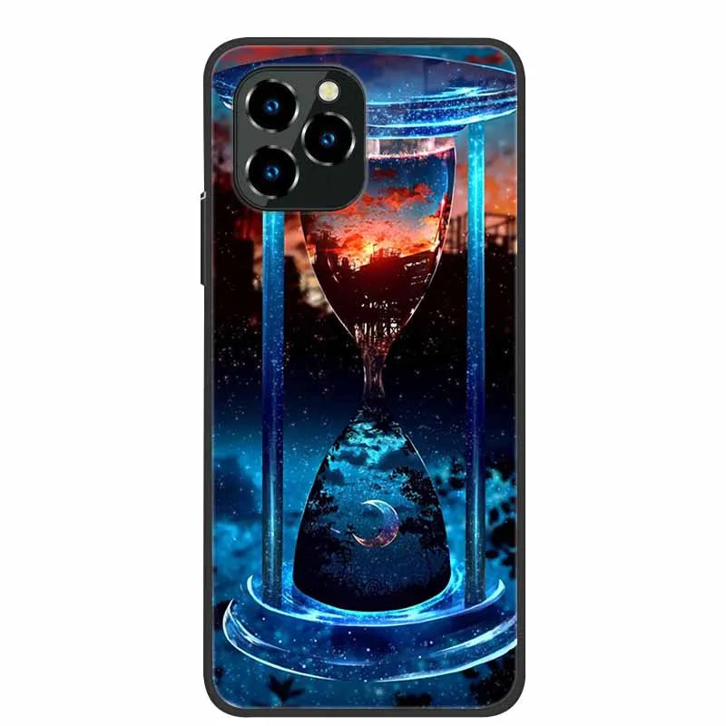 For Oukitel C21 Pro Case Luxury Silicone TPU Soft Cover Phone Case For C 21 pro coque Shockproof Protector Cartoon Capa Funda