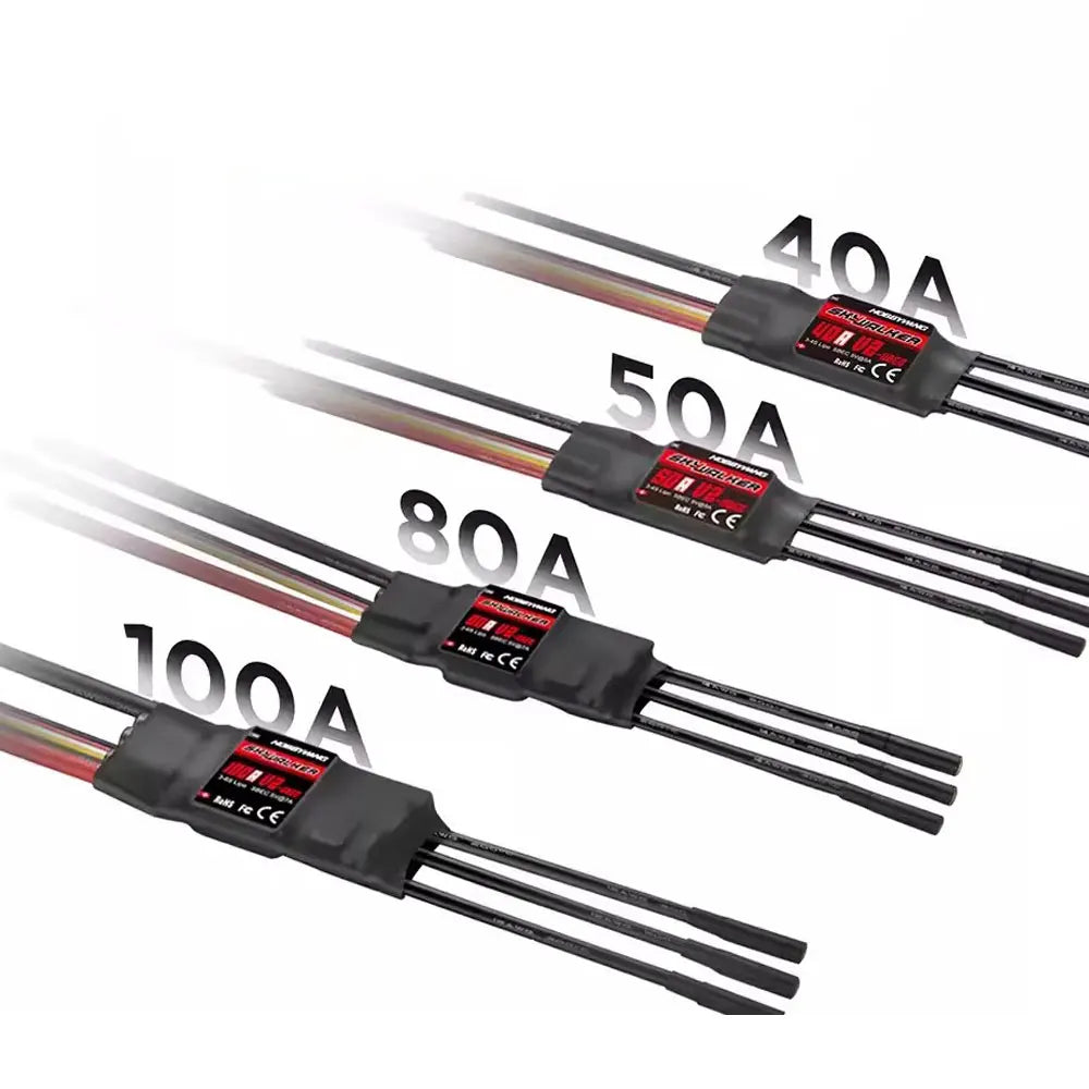 Hot Sales Original Hobbywing SKYWALKER Series 2-6S 20A 30A 40A 50A 60A 80A Brushless ESC Speed Controller With UBEC For RC