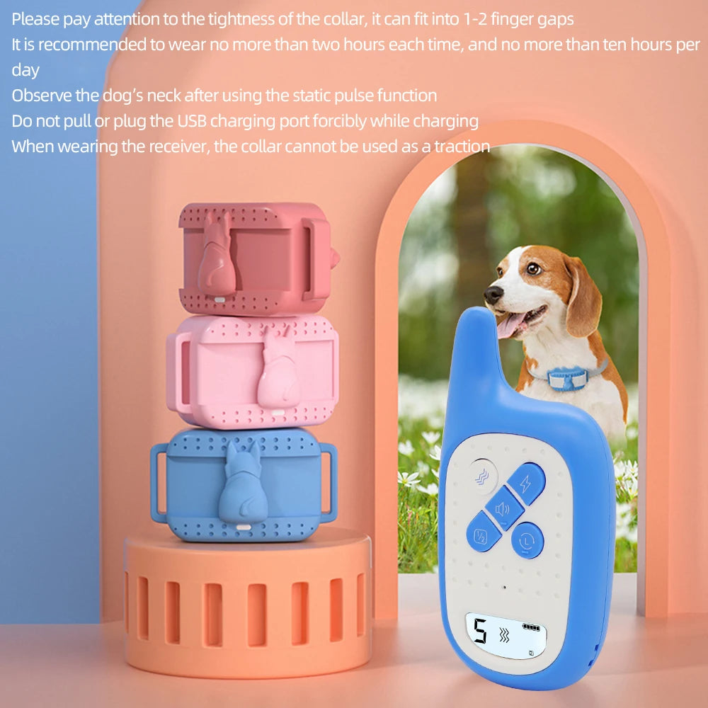 New 500m Waterproof Dog Training Collar Pet Remote Control Rechargeable Shock sound Vibration Dog Collar Remote Controller