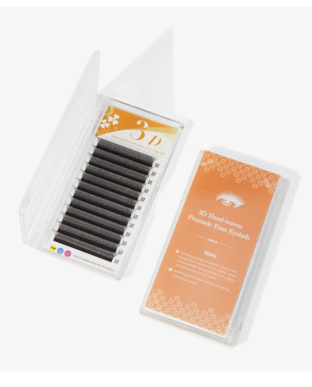 GAHAMACA W Shape Eyelash Extensions L/LU 3D Premade Volume Fan Lashes W Style Lashes Comfortable Faux Mink Natural Eyelash