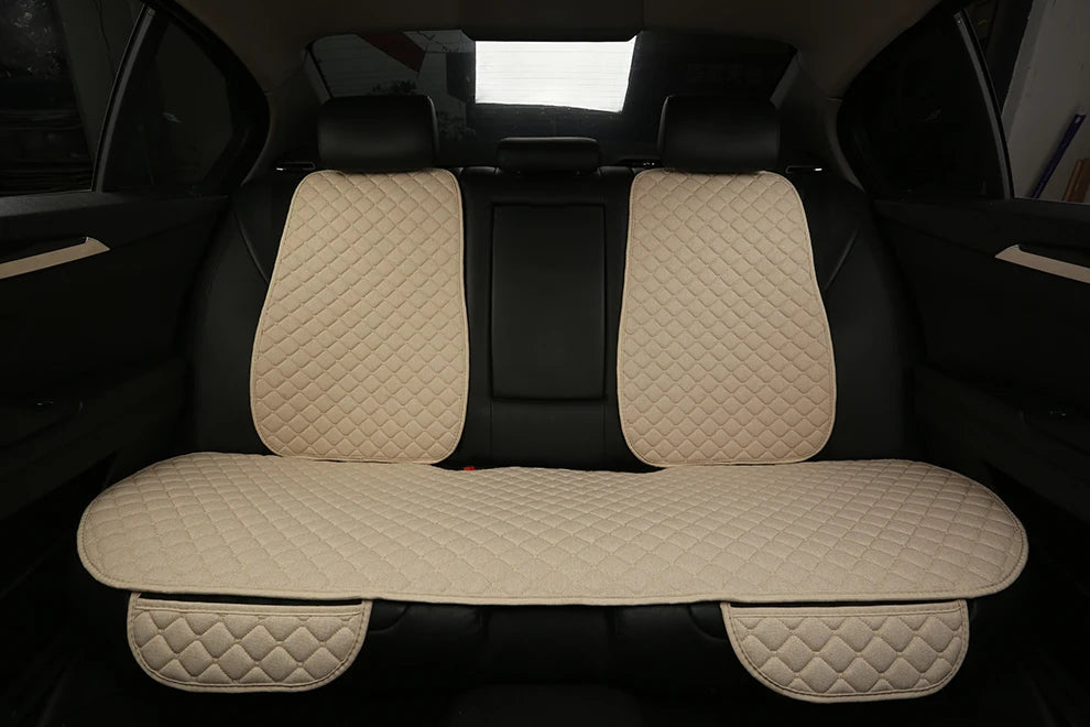 Linen Car Seat Cover Seat Universal Cushion for FORD Fiesta Fusion Mondeo Taurus Mustang Territory Kuga F-150 CAR Accessories