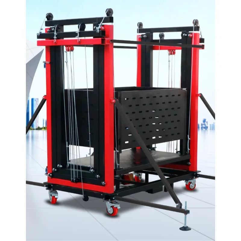 8m 800KG  Mobile Automatic Electric Scaffolding Small Lifting Platform for Construction