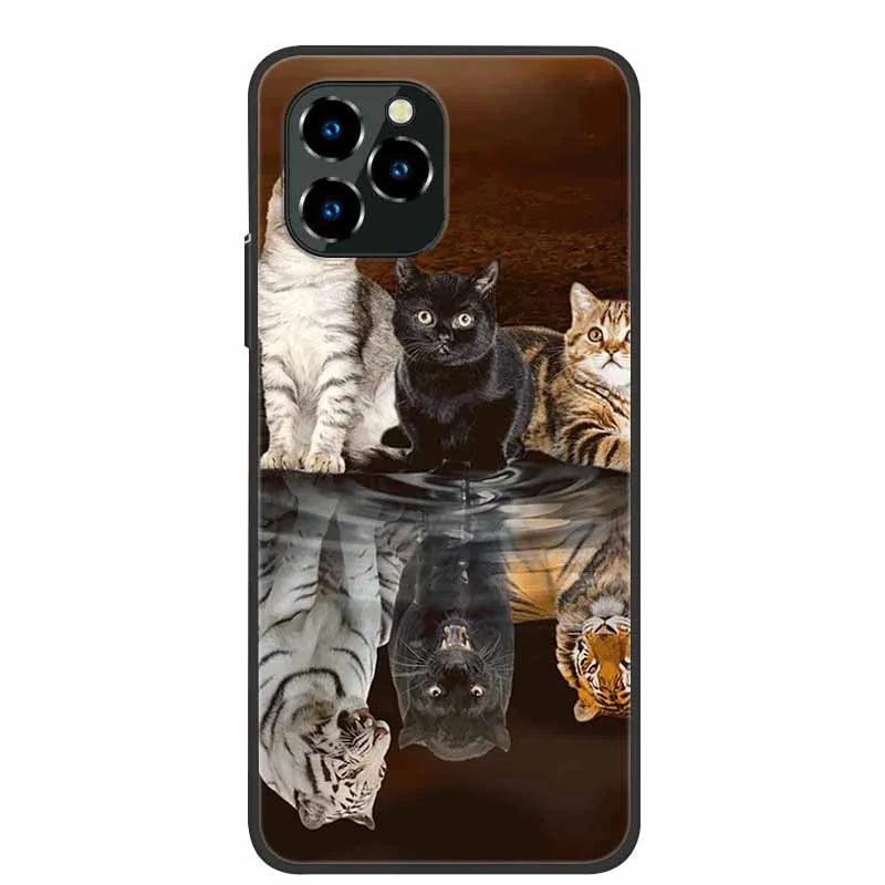 For Oukitel C21 Pro Case Luxury Silicone TPU Soft Cover Phone Case For C 21 pro coque Shockproof Protector Cartoon Capa Funda
