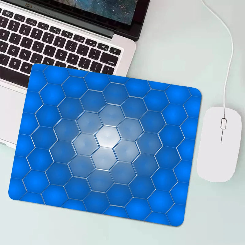 Anime Hexagonal Honeycomb Mouse Pad Gaming Accessories Gabinete PC Gamer Computer Keyboard Desk Mat Rubber Laptop Small Mousepad