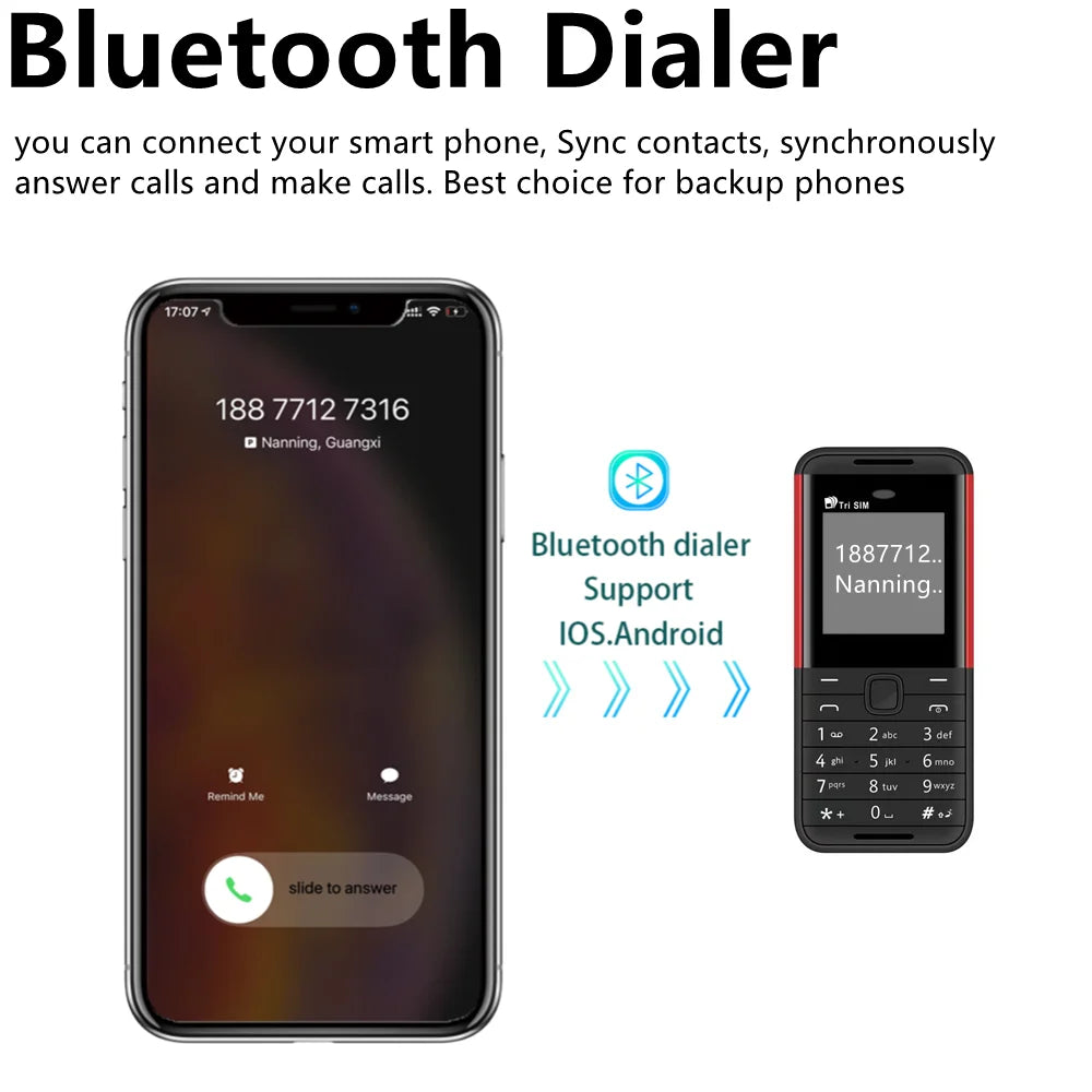 SERVO BM5310 Mini Mobile Phone 3 SIM Standby Speed Dial Call Recorder Magic Voice Bluetooth Dialer FM 2G Super Small Cellphones