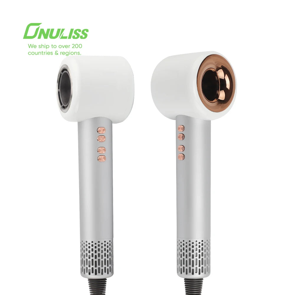Portable 5 in 1 Hair Dryer & Straightener Professional Negative Ion Wireless Blow Dryer with Diffuser for Outdoor Hotel Use