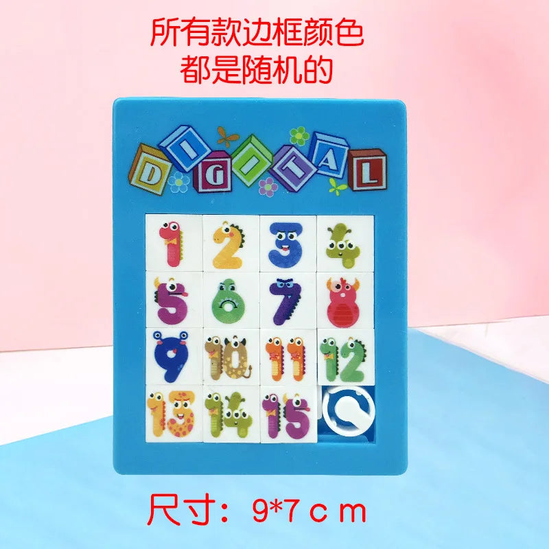 Wholesale Digital Huarong Road Plane Educational Toy Alphabets Kids Alphabet Jigsaw Puzzle
