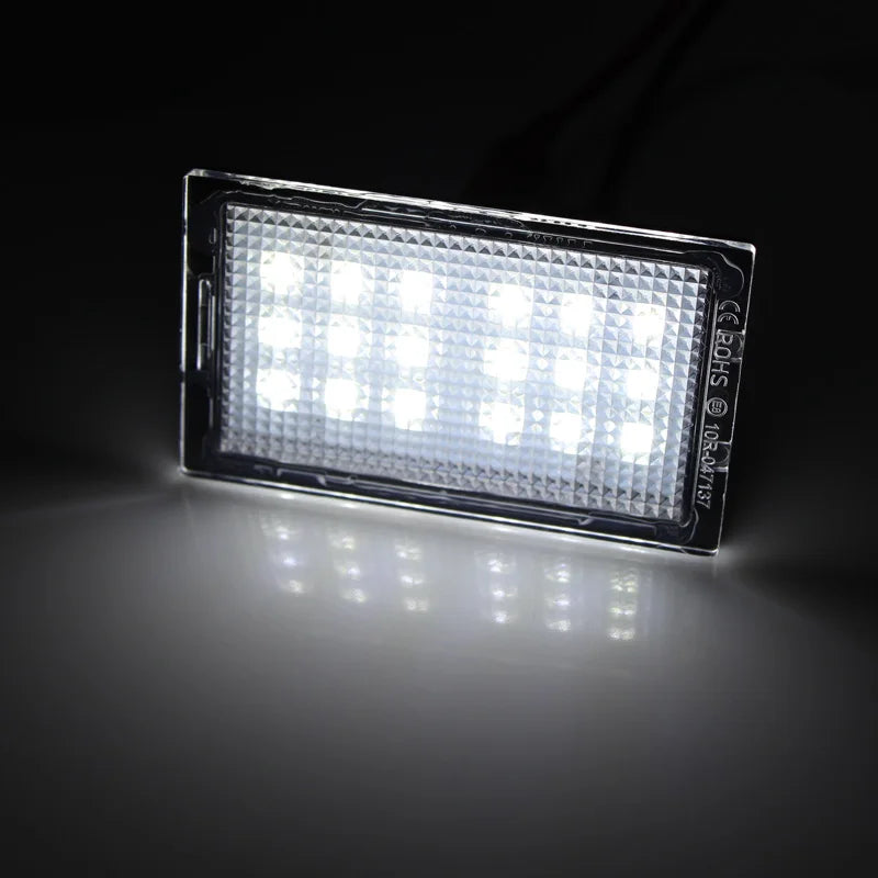 2X 18 LED Car Number License Plate Lights Lamps White For Land Range Rover Sport L320 Discovery 3 4 LR3 LR4 Freelander 2 LR2 12V