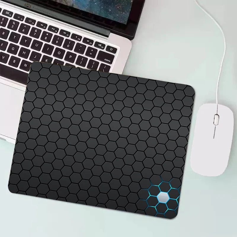 Anime Hexagonal Honeycomb Mouse Pad Gaming Accessories Gabinete PC Gamer Computer Keyboard Desk Mat Rubber Laptop Small Mousepad