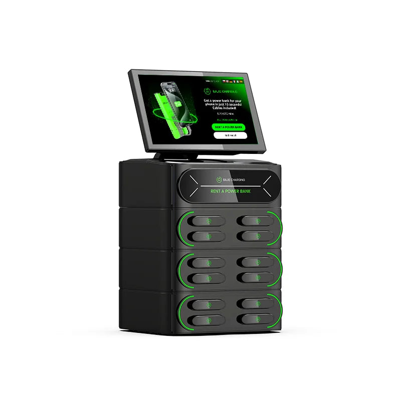 High Profit 12 Slots Share Power Bank 6000mah Support App Phone Charging Rental Station for Restaurants Shops Exhibitions