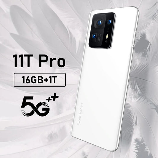 11T PRO 5G mobile phone 16G 1T memory 7.3 inch dual SIM card Android smartphone global version mobile phone 5G mobile phone