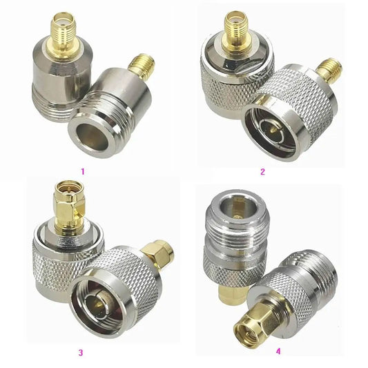 1Pcs SMA to N Male plug & Female jack RF Coaxial Adapter connector Test Converter Brass