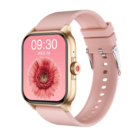 New QX15 Heart Rate and Blood Oxygen Monitor Women's Sports Health Dial Call Smart Watch