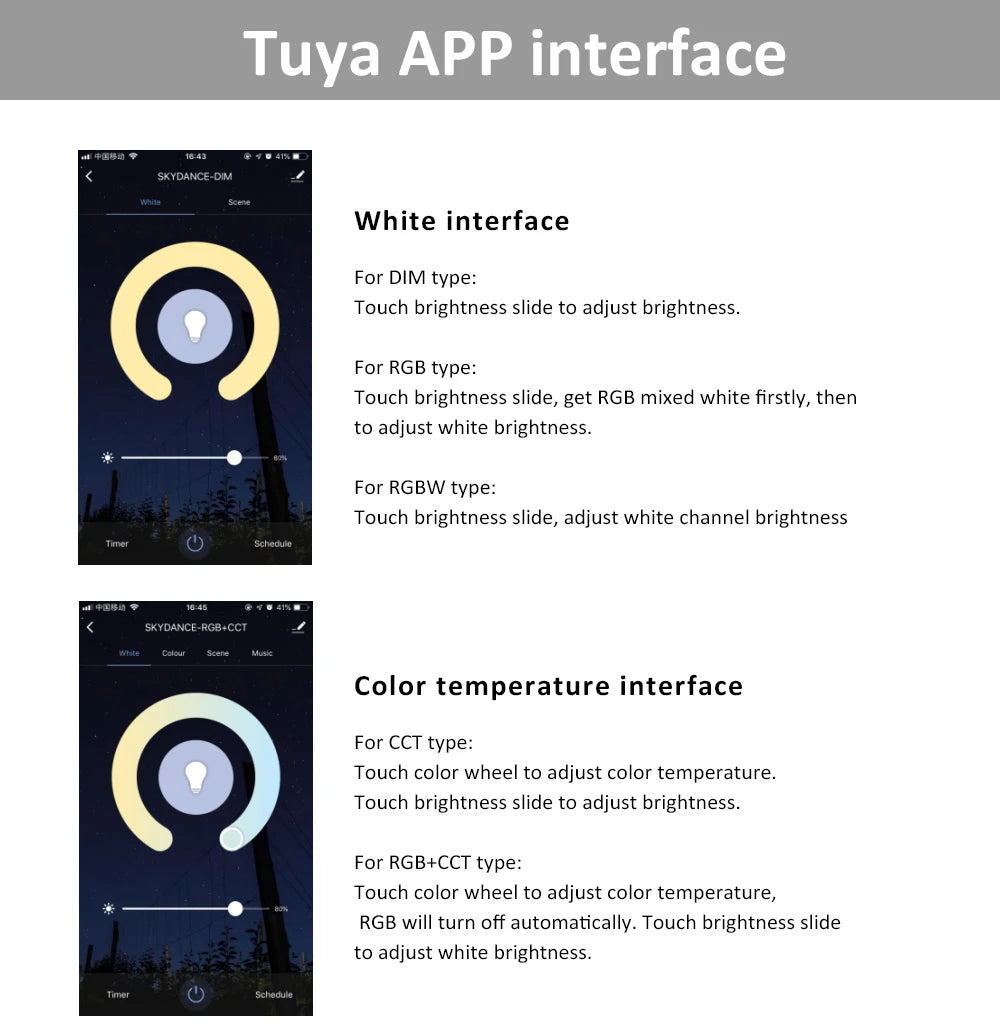 MJJC Tuya Smart Life LED RGBCCT Controller DC 12V 24V 5 in 1 Dimmer 2.4G RF Wireless Remote LED Strip Light work with Alice WT5