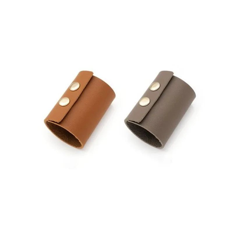 Woman Ponytail Accessories PU Hair Tie Headdress Punk Hair Accessories Leather Hair Scrunchies Hair Band