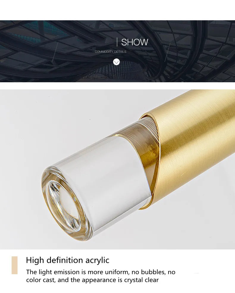 Minimalist Chandelier All Copper Gold Lights Bedside Small Chandelier Bedroom Study Bar Designer Nordic Modern Dining Room Lamps