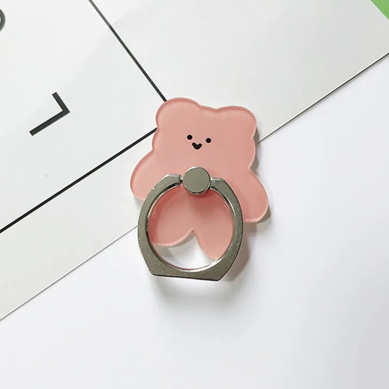 Universal Ring Holder Mobile Phone Holder Stand Cute Candy Color Bears Finger Ring Holder suporte celular For All Phone Table