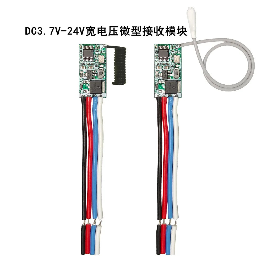 Wireless remote control switch module DC3.7V 5V 9V 12V 24V single channel car battery mini power switch