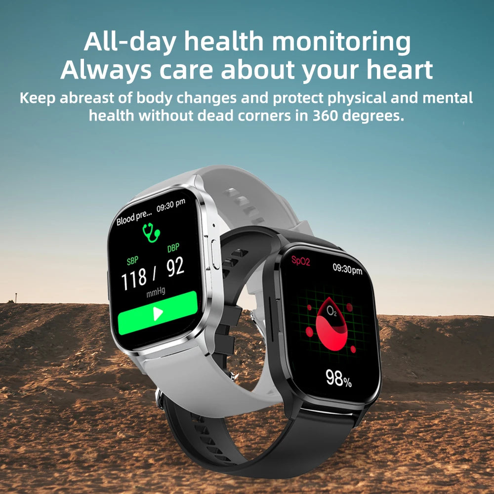 SENBONO 2023 Men Women Smartwatch AMOLED Always Display Fitness Tracker Waterproof BT Call Smart Watch for IOS Android IP67